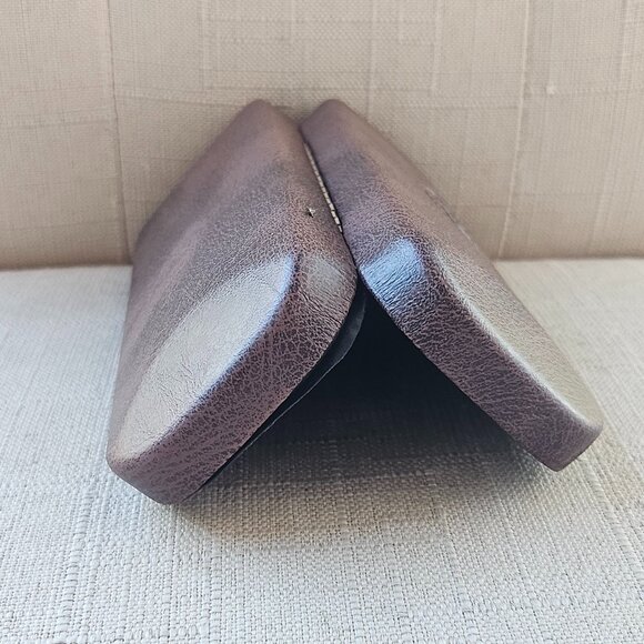 Fossil Eyeglasses Frame Brown Hard Case for Glasses Case only - Picture 9 of 11